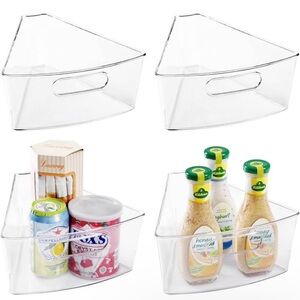 Set of 4 lazy Susan organizer set 10.2”x 9.4”x 4”.